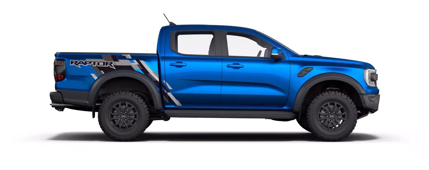 Ford Ranger Raptor Azul Belize disponível na Ortovel Ford